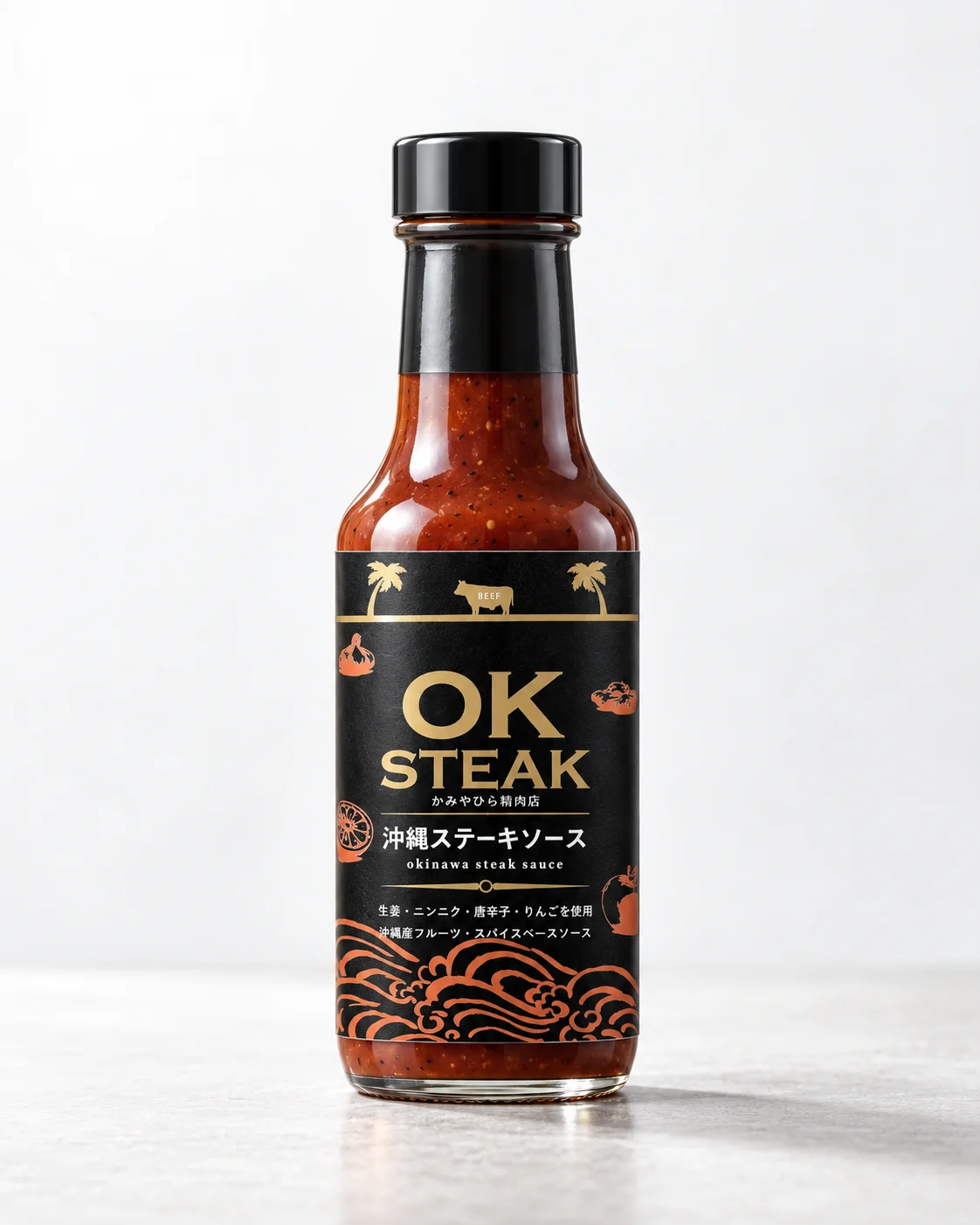 OKSTEAKソース — Label Design